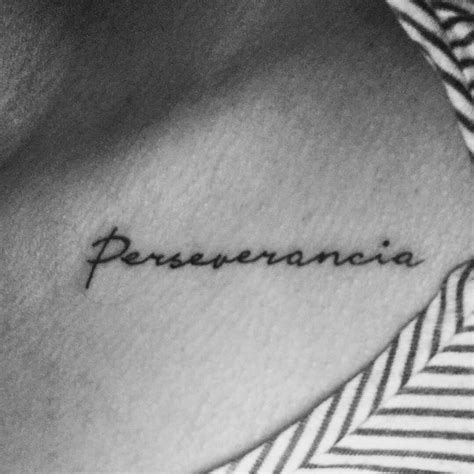 Perseverancia tatuaje